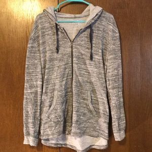 Light grey full zip
